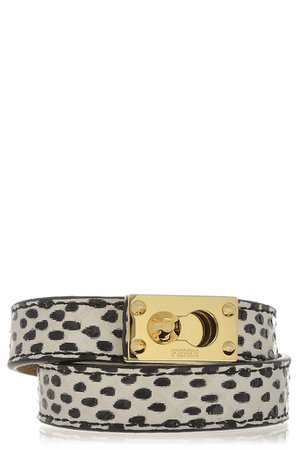 FENDI GOLDMINE Black and White Wrap Bracelet – PRET-A-BEAUTE.COM