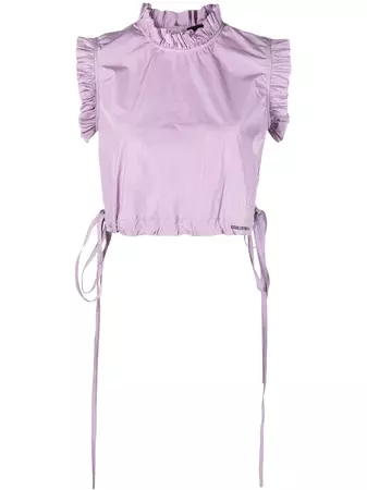 RED Valentino Backless Cropped Blouse - Farfetch