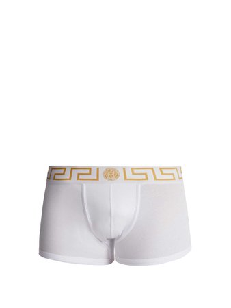Logo-jacquard stretch-cotton boxer trunks | Versace | MATCHESFASHION.COM FR