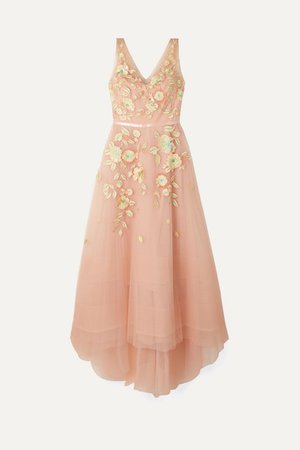 Marchesa Notte | Embellished embroidered tulle gown | NET-A-PORTER.COM
