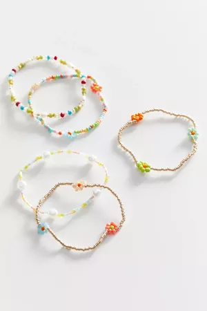 Stretch Beaded Bracelet Set | Urban Outfitters