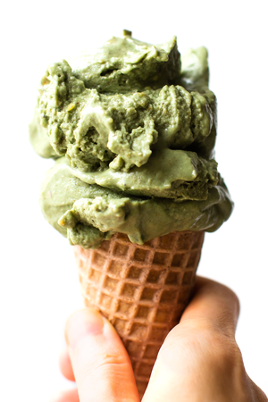 No-Churn Vegan Pistachio Ice Cream | Feasting on Fruit