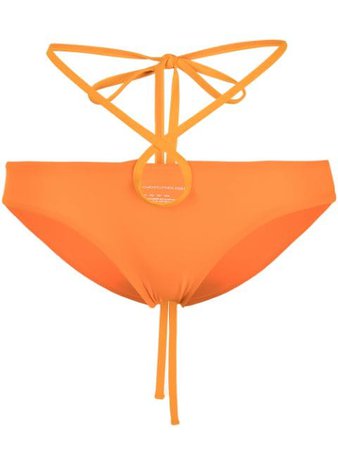 Christopher Esber looped-tie bikini bottoms orange SS21SWIM09MT - Farfetch