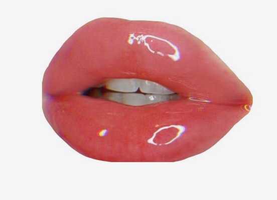 big plump glossy lips pink filler