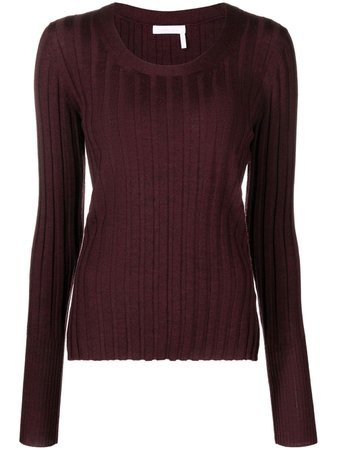 See By Chloé Ribbed Round Neck Jumper - Farfetch