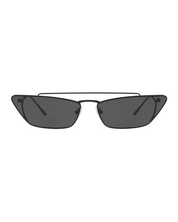Prada Slim Cat-Eye Metal Sunglasses