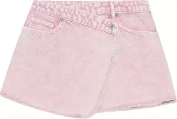 Simkhai Flamingo Organic Cotton Wrap Denim Miniskirt | Nordstrom
