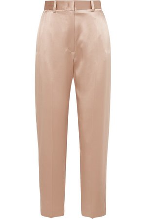 Joseph | Electra silk-satin tapered pants | NET-A-PORTER.COM
