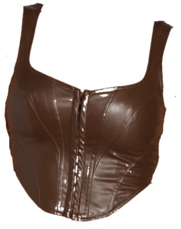 Windsor brown leather corset