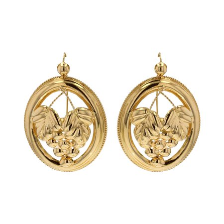 20th Century 18 Karat Yellow Gold Creoles Earrings For Sale at 1stDibs