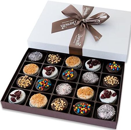 Amazon.com: Barnett's Christmas Chocolate Gift Baskets, 20 Cookie Chocolates Box, Covered Cookies Mens Holiday Gifts, Gourmet Prime Food Idea, Candy Basket Delivery For Her Men Women Families, Thanksgiving Ideas : Grocery & Gourmet Food