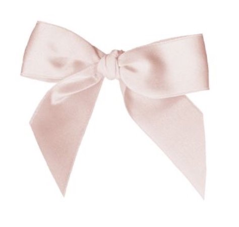 pastel pink bow