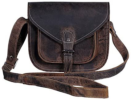 Amazon.com: KomalC 12" Buffalo Leather Purse Satchel Travel Tote Cross Body BagSALE: Clothing