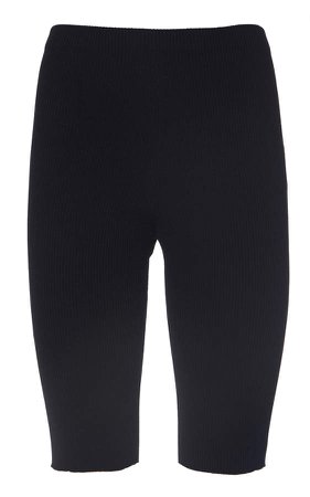 Alanui Ribbed-Knit Shorts Size: S