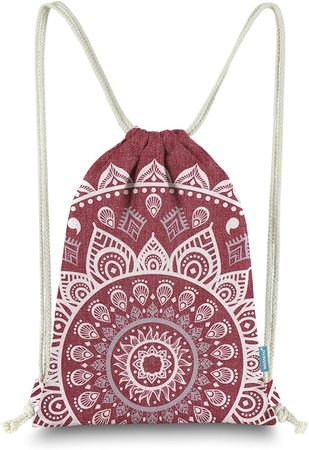 Amazon.com: Miomao Drawstring Backpack Gym Sack Pack Mandala Style String Bag With Pocket Canvas Sinch Sack Sport Cinch Pack Christmas Gift Bags Beach Rucksack 13 X 18 Inches Olive Green : Clothing, Shoes & Jewelry