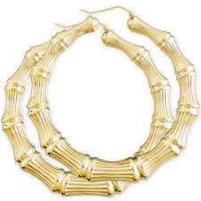 bamboo hoop earrings