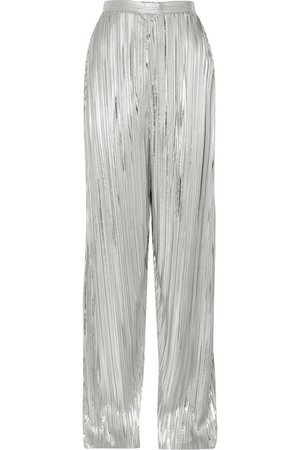 Rodarte | Pantalon large en lamé plissé | NET-A-PORTER.COM