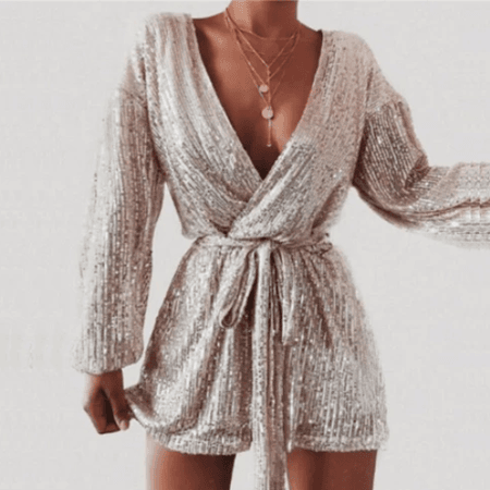 Marea Glitter Sequin Kimono Cardigan / Mini Dress – watereverysunday