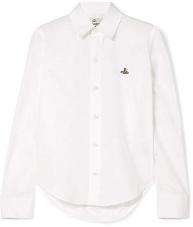 Pianist Cotton-poplin Shirt - White