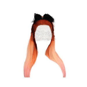 red hair headband bow png