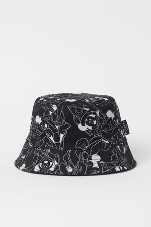 Reversible bucket hat - Black/Fantasia - Men | H&M GB