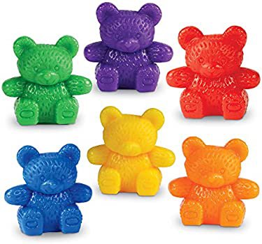 Amazon.com: Learning Resources Baby Bear Counters - 102 Pieces, Ages 3+ | Grades Pre-K+ Toddler Learning Toys, Counters for Kids, Math Games for Toddlers : Toys & Games