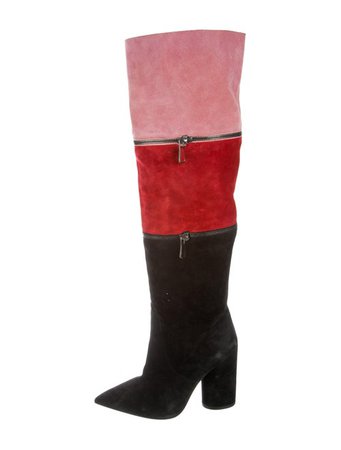 Paul Andrew Suede Knee-High Boots - Shoes - PAA22686 | The RealReal