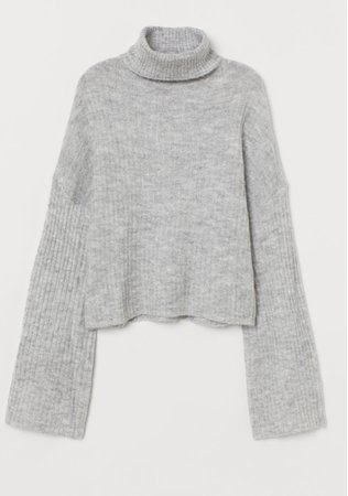 h&m gray sweater