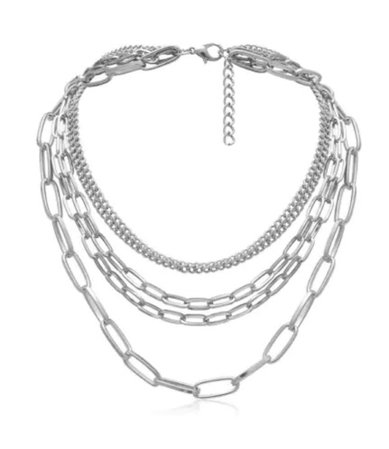 Brief Link Chain Multilayered Necklace