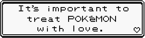 treat pokemon with love