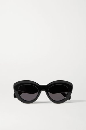 Black Cat-eye acetate sunglasses | Loewe | NET-A-PORTER
