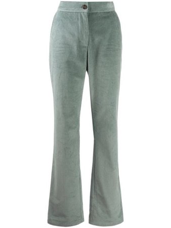 Shop blue See by Chloé straight-leg corduroy trousers with Express Delivery - Farfetch