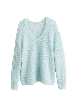 MANGO Ribbed mohair-blend sweater