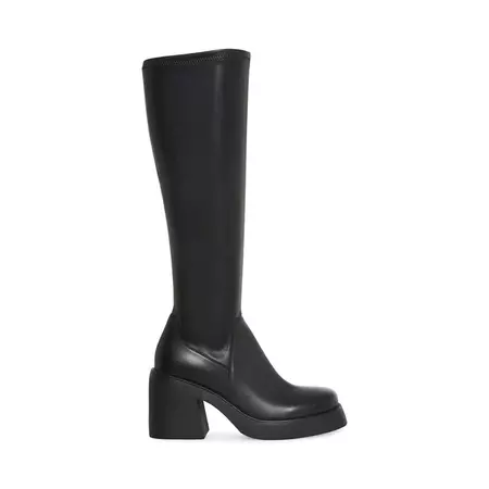 BAILY Black Knee High Boot | Women's Platform Boots – Steve Madden