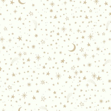 RoomMates Twinkle Little Star Gold Peel & Stick Wallpaper | The Home Depot Canada