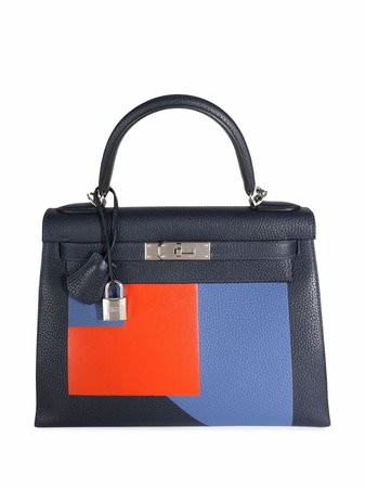 Hermès pre-owned limited edition Kellygraphie Lettre R Kelly 28 Sellier 2way bag - FARFETCH
