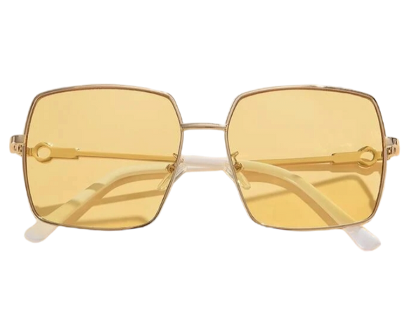 SHEIN Geometric Frame Fashion Sunglasses