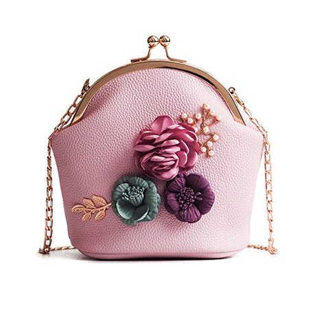 Freie Liebe Women Clutches Flower Evening Handbag Chain Strap Shoulder Bag: Handbags: Amazon.com