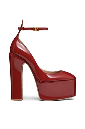Valentino red shoes heels pumps sandals