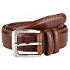 Men's Dress Belt  Leather"ALL" Genuine Leather 35mm - Tan (32) at Amazon Men’s Clothing store: