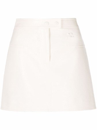 Courrèges White a-line Skirt - Farfetch