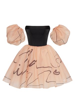 Puffy mini dress with Milla's signature, Xo Xo ➤➤ Milla Dresses - USA, Worldwide delivery