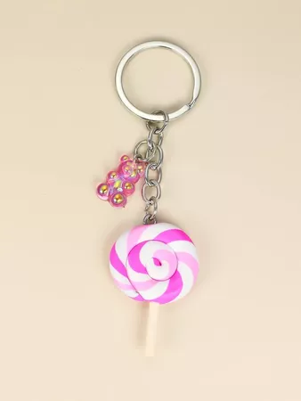 2pcs Lollipop Charm Keychain | SHEIN