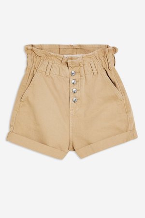 Paperbag Denim Shorts | Topshop