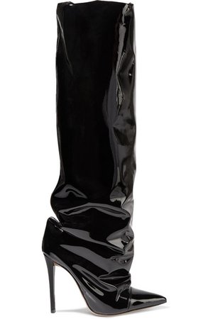Alexandre Vauthier | Sasha PVC knee boots | NET-A-PORTER.COM
