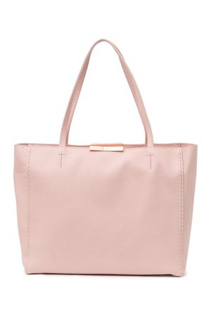 Ted Baker London | Soft Grain Leather Shopper Tote & Pouch | Nordstrom Rack