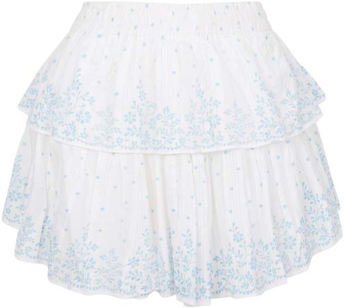 Love Shack Fancy Ruffle Mini Skirt