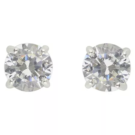 Women's Sterling Silver Stud Earrings - Silver/Clear : Target