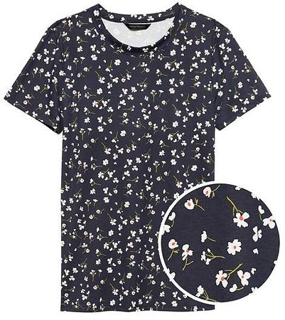 SUPIMA® Cotton Floral T-Shirt