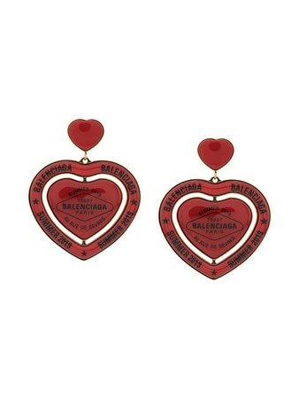 Balenciaga Casino Heart Earrings - Farfetch
